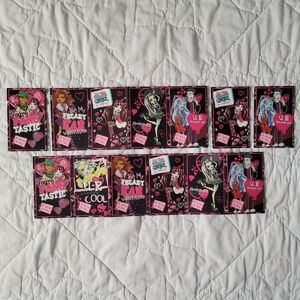 3/$15 🌸 13x Monster High Happy Valentine's Day Cut Out Cards